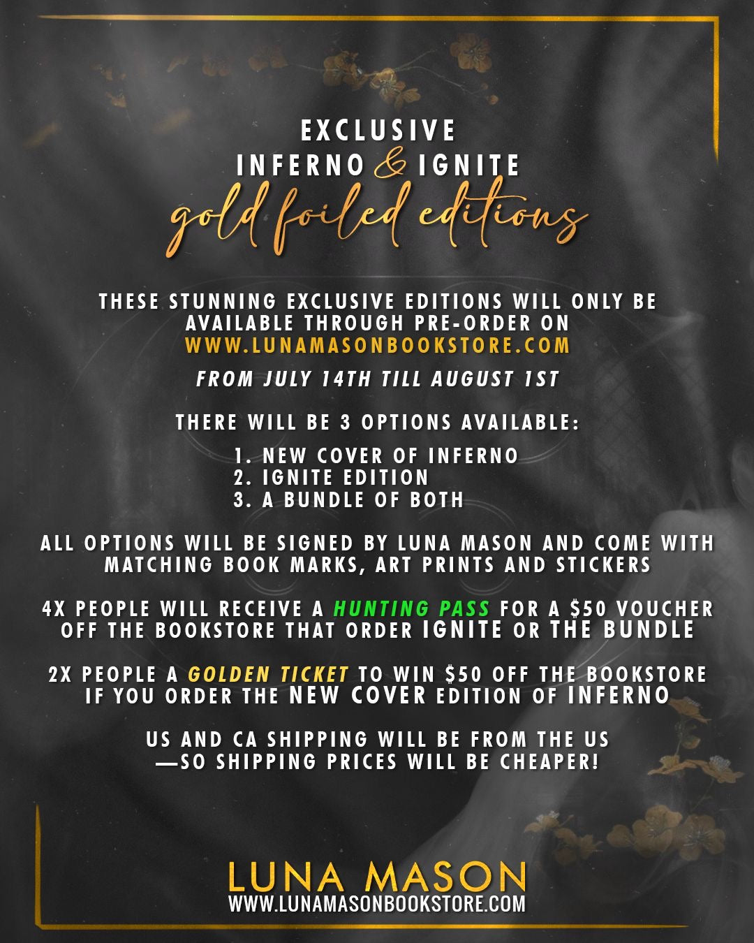 INFERNO FOILED RELEASE EXCLUSIVE + SWAG