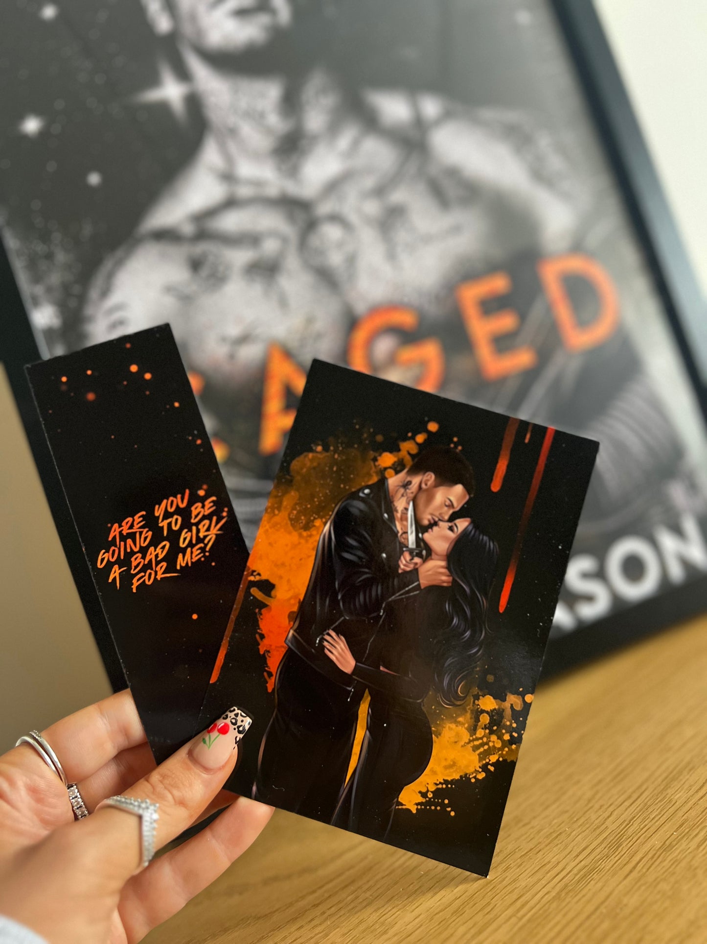 Caged Artwork & Bookmark